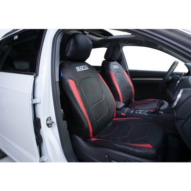 SET DE FUNDAS CUBRE ASIENTO SPARCO NEGRO ROJO SPS406RD_CB - 2