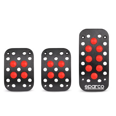 SET DE PEDALES RACING SPARCO ROJO SPC0401RS