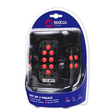 SET DE PEDALES RACING SPARCO ROJO SPC0401RS - 2