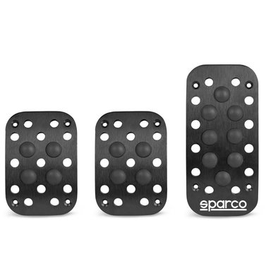 SET DE PEDALES RACING SPARCO NEGRO SPC0401BK