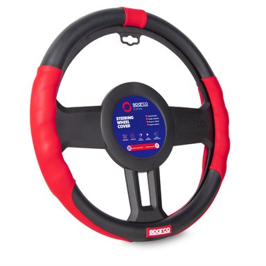CUBRE VOLANTE SPARCO NEGRO ROJO SPC1113RS