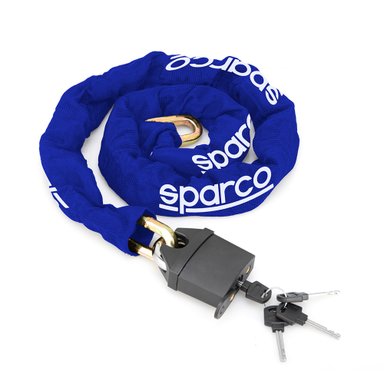 CANDADO DE SEGURIDAD PARA RUEDA DE REPUESTO SPARCO AZUL SPT181BL - 2