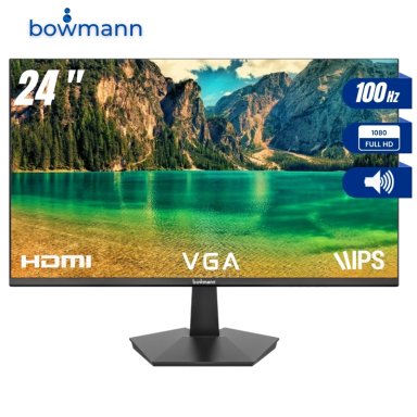 MONITOR GAMER BOWMANN 24'' BW-24MF FULL HD IPS100 HZ PLANO SIN BORDES 1920X1080 - 1