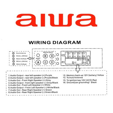 AUTORADIO AIWA AW-3240BT BLUETOOTH USB AUX 7 COLORES PANEL DESMONTABLE - 6