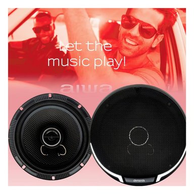 PARLANTES AIWA TAW-1323 AUTO 5.25'' ALTAVOZ 2 VÍAS 150W - 6