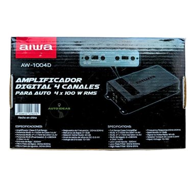 AMPLIFICADOR AIWA AW-1004D AUTO DIGITAL 4 CANALES 4X100W RMS - 6