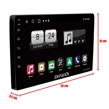 AUTORADIO AIWA AW-A1000BS BLUETOOTH ANDROID 2 DIN QUADCORE 10''HD 2GB + 32GB - 4