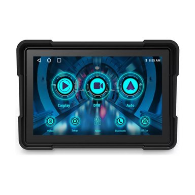 NAVEGADOR PARA MOTO AIWA PANTALLA TACTIL 5'' ANDROIDAUTO CARPLAY GP50M