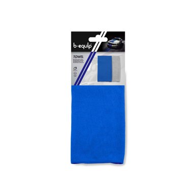 SET DE 2 PAÑOS DE MICROFIBRA B-EQUIP AZUL Y GRIS BEQ1000