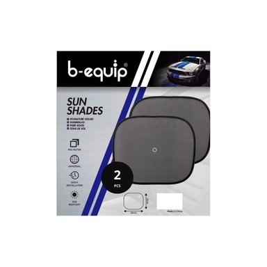 SET 2 PARASOLES LATERALES DE AUTO B-EQUIP GRIS BEQ1001