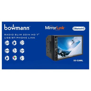 AUTORADIO BOWMANN CON MIRRORLINK ANDROID IOS 7' HD BT USB AUX + CÁMARA DE REVERSA - 3