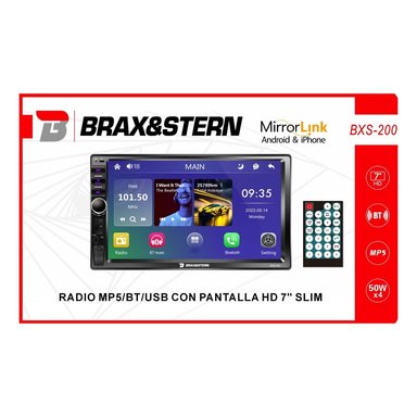 AUTORADIO BRAXYSTERN MIRRORLINK COMPATIBLE CON ANDROID IOS 7'' HD BXS-200 - 4
