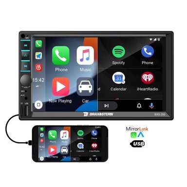 AUTORADIO BRAXYSTERN MIRRORLINK ANDROID IPHONE BT USB AUX 7 PULGADAS HD BXS-250 - 2