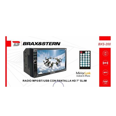AUTORADIO BRAXYSTERN MIRRORLINK ANDROID IOS BLUETOOTH 7 HD BXS-200 - 4