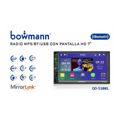 AUTORADIO BOWMANN MIRRORLINK ANDROID IOS 7' HD DD-5300L - 4