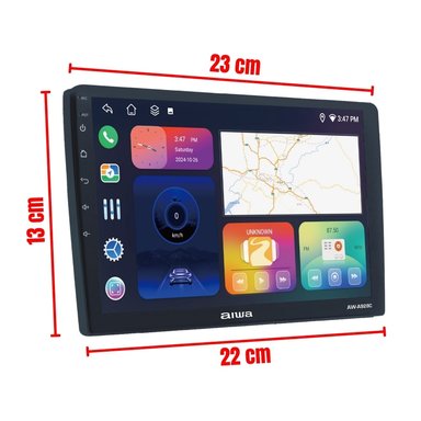 AUTORADIO ANDROID AIWA OCTACORE CON ANDROID AUTO Y CARPLAY 4GB RAM + 64GB GPSWIFI AW-A928C - 3