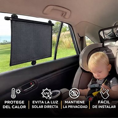 TAPASOL LATERAL PARA VENTANA DE AUTO B-EQUIP BEQ-1117 - 3
