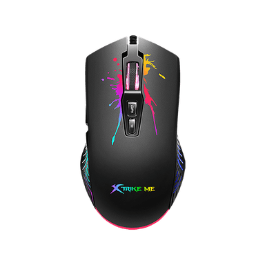 COMBO GAMER XTRIKE ME 4 EN 1 TECLADO + AUDIFONOS RGB + MOUSE 7200 + PAD NEGRO - 3