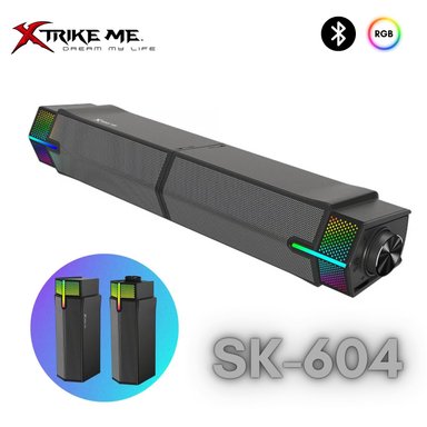 PARLANTES GAMER XTRIKE ME SK-604 USB BLUETOOTH PC SOUNDBAR RGB - 4