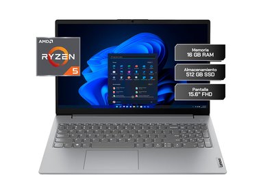 LAPTOP LENOVO V15 G4 AMN RYZEN 5 7520U 16GB RAM 512GB SSD 15.6" FHD W11H