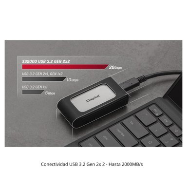SSD EXTERNO KINGSTON XS2000 500GB - 7