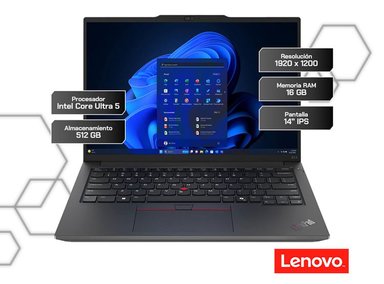 LAPTOP LENOVO THINKPAD E14 GEN 6 14” INTEL CORE ULTRA 5 16GB 512GB SSD