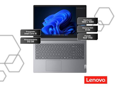 LAPTOP LENOVO V15 G5 INTEL CORE I5 16GB RAM 512GB SSD 15.6' FHD WINDOWS 11 HOME