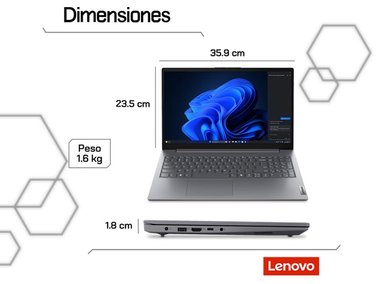 LAPTOP LENOVO V15 G5 CORE I3 RAM 8GB 256GB SSD 15.6 FHD WINDOWS 11 - 9