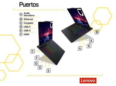 LAPTOP LENOVO LEGION PRO 5 16ADR10 RYZEN 9 RTX 5060 32GB 1TB SSD 16 WQXGA 240HZ - 8
