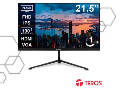 MONITOR TEROS TE-2128S PLANO 21.5” FULL HD HDMI VGA - 1