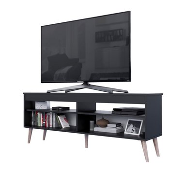 MESA DE TV MOVENDA MUEBLES NOVO HAMBURGO 65' MOVENDA NEGRO