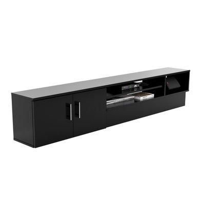 MESA DE TV MOVENDA MUEBLES TUPANDÍ TUPANDI 65' 2 PUERTAS MOVENDA NEGRO - 4