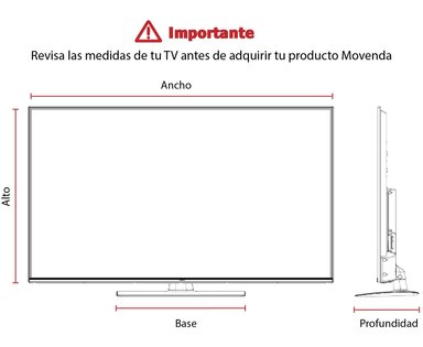 MESA DE TV MOVENDA MUEBLES TUPANDÍ TUPANDI 65' 2 PUERTAS MOVENDA GALES - 6
