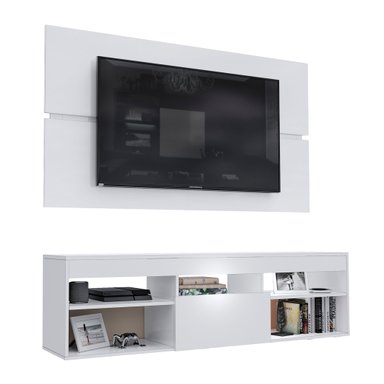 CENTRO DE ENTRETENIMIENTO MOVENDA MUEBLES SAO SEBASTIAO 65' MOVENDA BLANCO