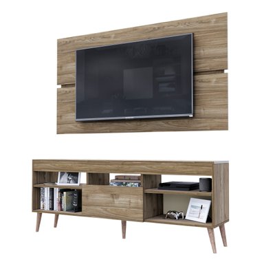 CENTRO DE ENTRETENIMIENTO MOVENDA MUEBLES SAO SEBASTIAO 65' CON PATAS MOVENDA GALES - 1