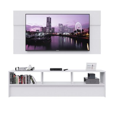 CENTRO DE ENTRETENIMIENTO MOVENDA MUEBLES VISTA ALEGRE 65' MOVENDA BLANCO