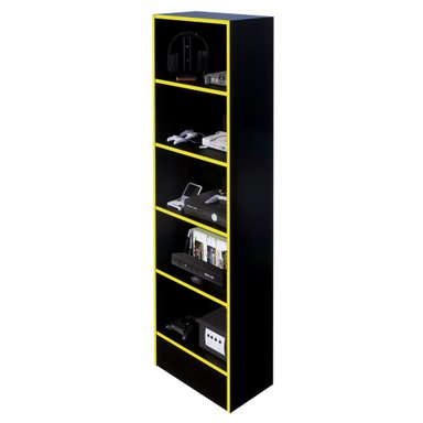 ESTANTE GAMER NR 01 177X52CM NEGRO/ AMARILLO - 5
