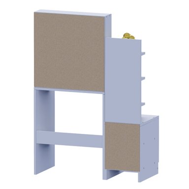TOCADOR MOVENDA MUEBLES RUBI BLANCO 1 PUERTA CON ESPEJO - 4