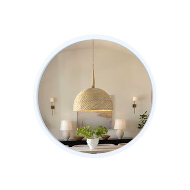 ESPEJO MOVENDA MUEBLES PANDORA CIRCULAR BLANCO 65CM MOVENDA