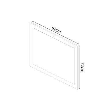 ESPEJO MOVENDA MUEBLES ELARA RECTANGULAR BLANCO 92X72CM MOVENDA - 4