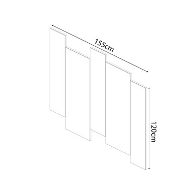 SET ESPEJOS DECORATIVOS MOVENDA MUEBLES HATI IRREGULAR BLANCO MOVENDA X5 - 4