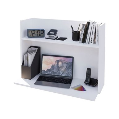 ESCRITORIO MOVENDA MUEBLES MARCELA 90 CM X 42 CM BLANCO EMPOTRABLE