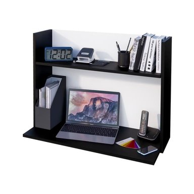 ESCRITORIO MOVENDA MUEBLES MARCELA 90 CM X 42 CM NEGRO EMPOTRABLE