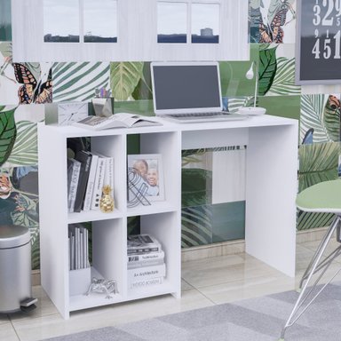 ESCRITORIO MOVENDA MUEBLES BIANCA 110 CM X 40 CM BLANCO - 2