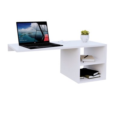 ESCRITORIO MOVENDA MUEBLES LUIZA 100 CM X 42 CM BLANCO EMPOTRABLE