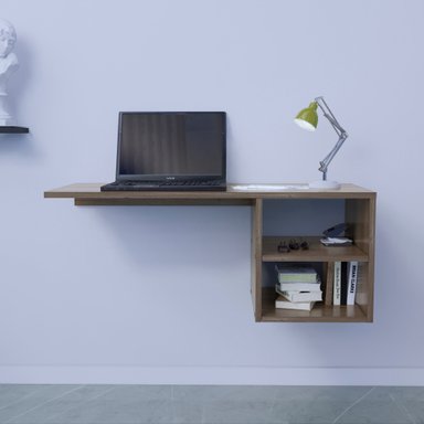 ESCRITORIO MOVENDA MUEBLES LUIZA 100 CM X 42 CM GALES EMPOTRABLE - 2