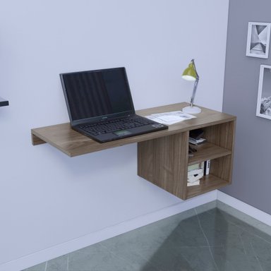 ESCRITORIO MOVENDA MUEBLES LUIZA 100 CM X 42 CM GALES EMPOTRABLE - 3