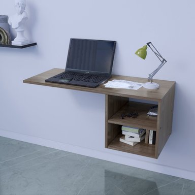 ESCRITORIO MOVENDA MUEBLES LUIZA 100 CM X 42 CM GALES EMPOTRABLE - 4
