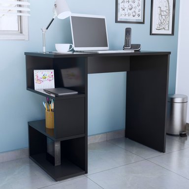 ESCRITORIO MOVENDA MUEBLES MARILIA 90 CM X 45 CM NEGRO - 2