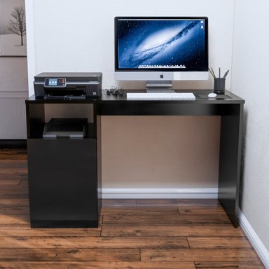 ESCRITORIO MOVENDA MUEBLES SIMONE 120 CM X 45 CM NEGRO 1 PUERTA - 2
